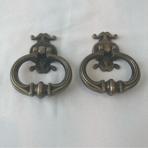 Vintage Handles Drawer Door Dresser Pulls Furniture Vintage Hardware Pair Knobs